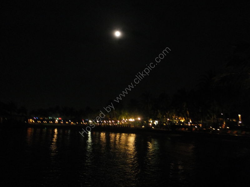The Moon over Kota Kinabalu