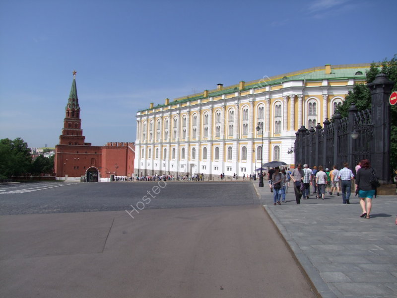 Borovitskaya Tower (left) & Armoury Chamber (right) within the Kremlin