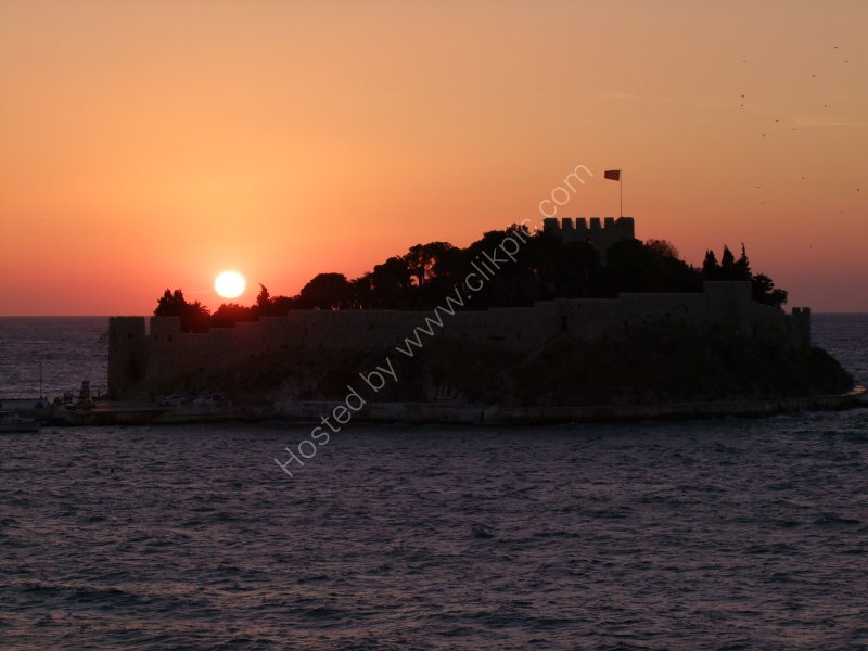 Sunset over Pidgeon Island, Kusadasi