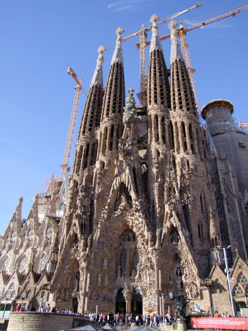 Facade of La Sagrada Familia
