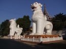 Chinthe Buddhist Lions