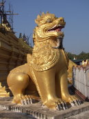Golden Lion at Kuthodaw Pagoda
