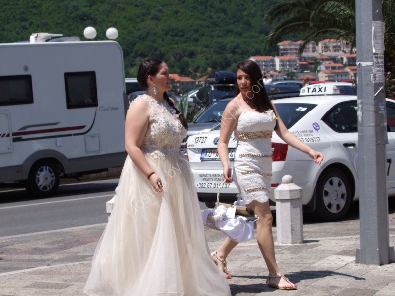 Montenegran Women going to Wedding, Kotor