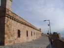 Castle Wall above Moat Wall