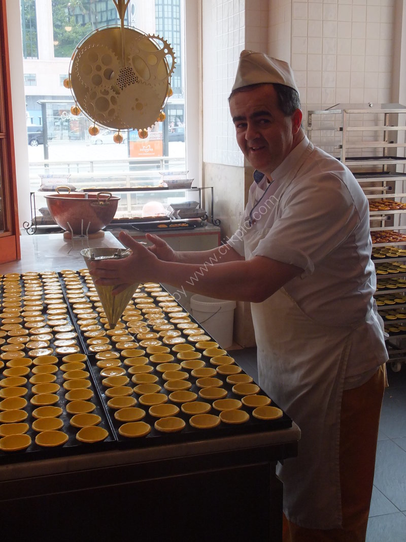 Production of Portuguese Pastry "Nata"