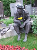 Headstone of a Russian Comedian at Novodevichy Cemetery
