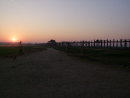 Old U Bein Teak Bridge at Sunrise