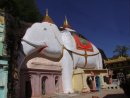 White Elephant at Pakokku Rock Cave Temples