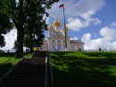 Separate Building at Peterhof & Russian Flag