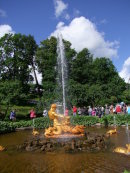 Fountain in Fountain Gardens of Peterhof