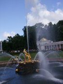 Fountain in Fountain Gardens of Peterhof