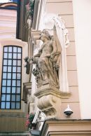 Statue on a Building, Old Town, Prague