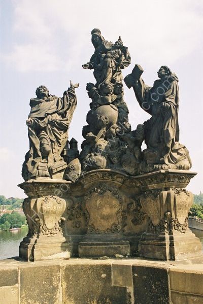 The Madonna St Domonic & Thomas, 1708, Charles Bridge,Prague