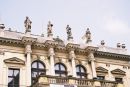 Statues on Rudolfinum, Old Town, Prague