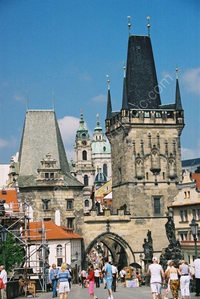 Little Quarter Bridge Tower & Judith Bridge Tower (1158), Charles Bridge, Prague