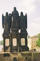 St Francis of Assisi with two Angels, 1855, Charles Bridge, Prague