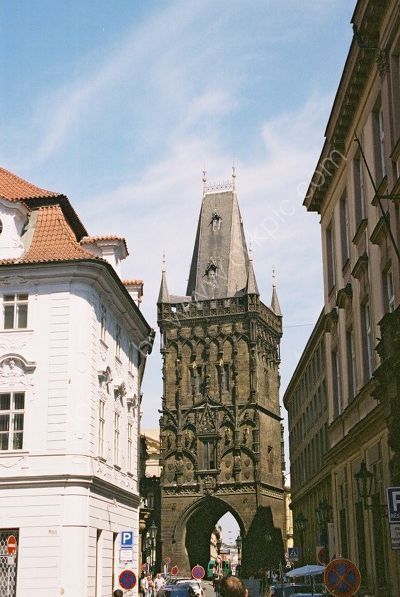 View of Powder Gate, Old Town, Prague