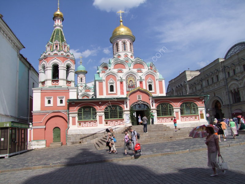 Newly Built Church on edge of Red Square, Moscow