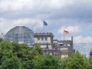 Reichstag Dome viewed from Brandenburg Gate, Berlin