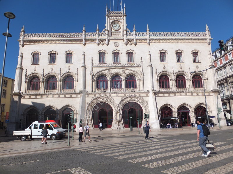 Facade of Rossio Train Station