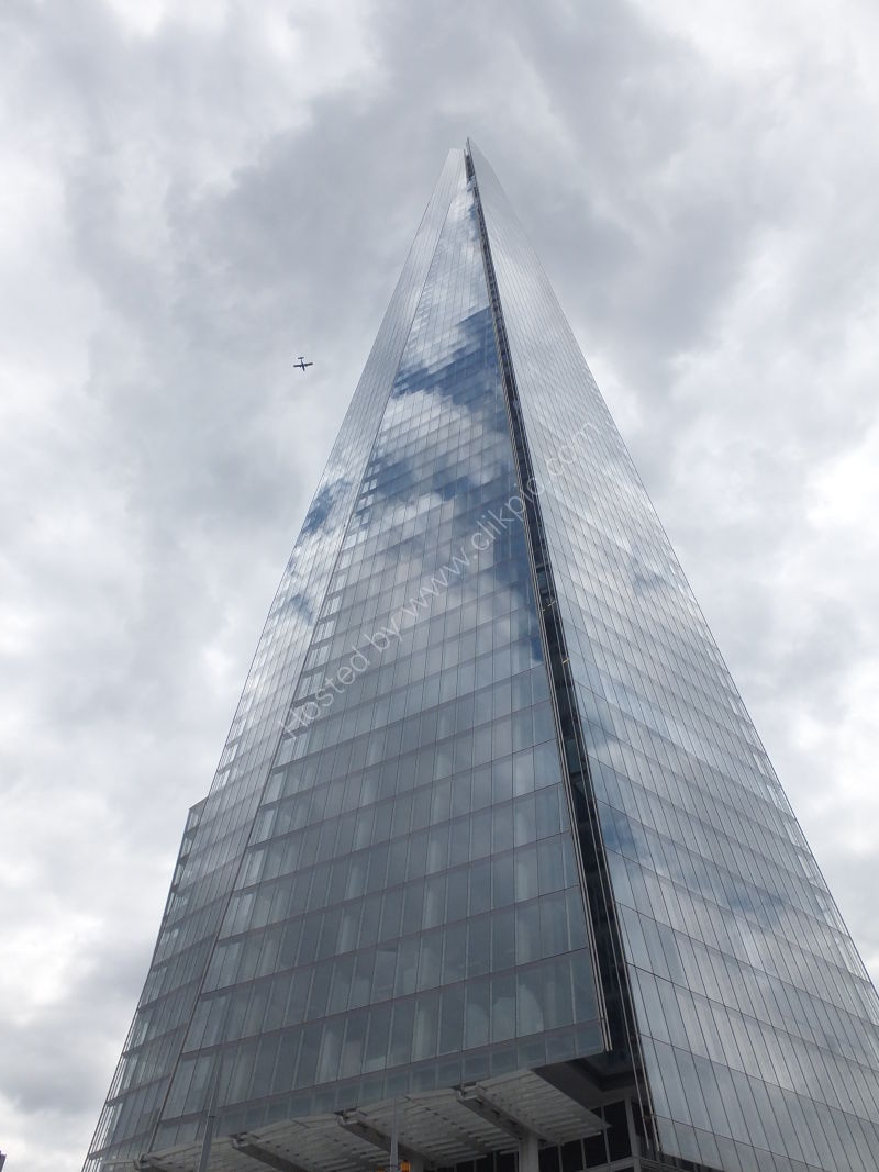 Flying past The Shard!