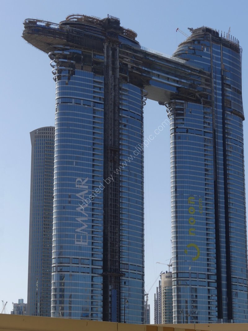Skyscraper under Construction, Sheik Zayed Road, Dubai 2019