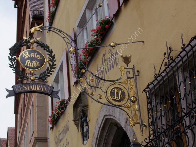 Restaurant Sign, Rothenburg