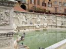 Fountain in Piazza del Campo, Sienna, Tuscany