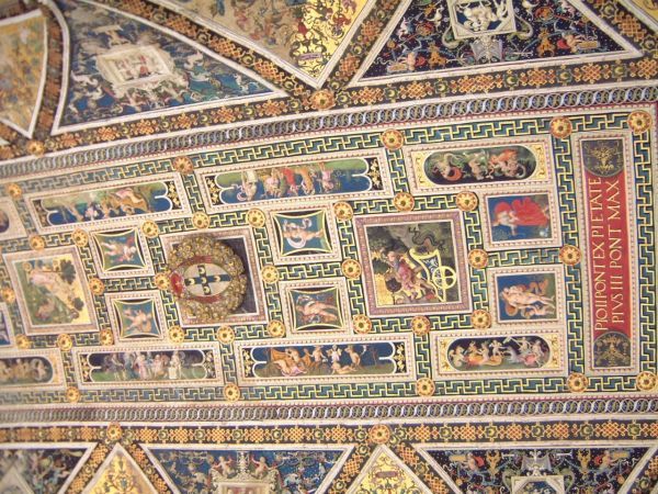 Ceiling in The Duomo, Sienna, Tuscany