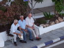 Spaniards taking the shade, Port, Marbella