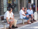 Spaniards taking the shade, Estepona