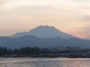 Sunrise over Kota Kinabalu volcano