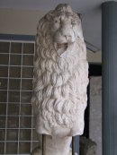 Carved Marble Lion Head & Mane, Archaeological Museum, Thessalonica