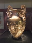 Silver & Gold Wine Vessel, Archaeological Museum, Thessalonica