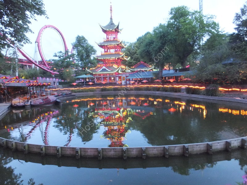 Reflections of Roller Coaster & Pagoda