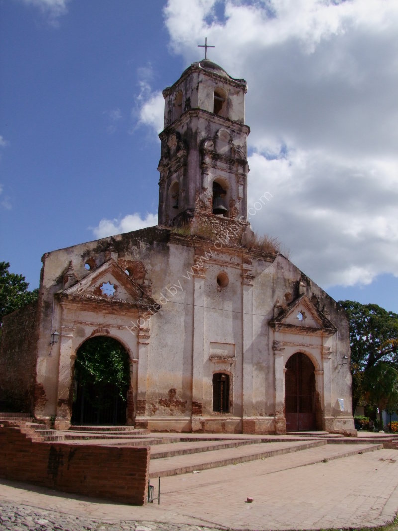 Church destroyed by two hurricanes, Trinidad