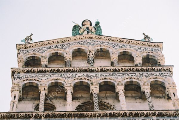 Facade of San Michele Church, Lucca, Tuscany