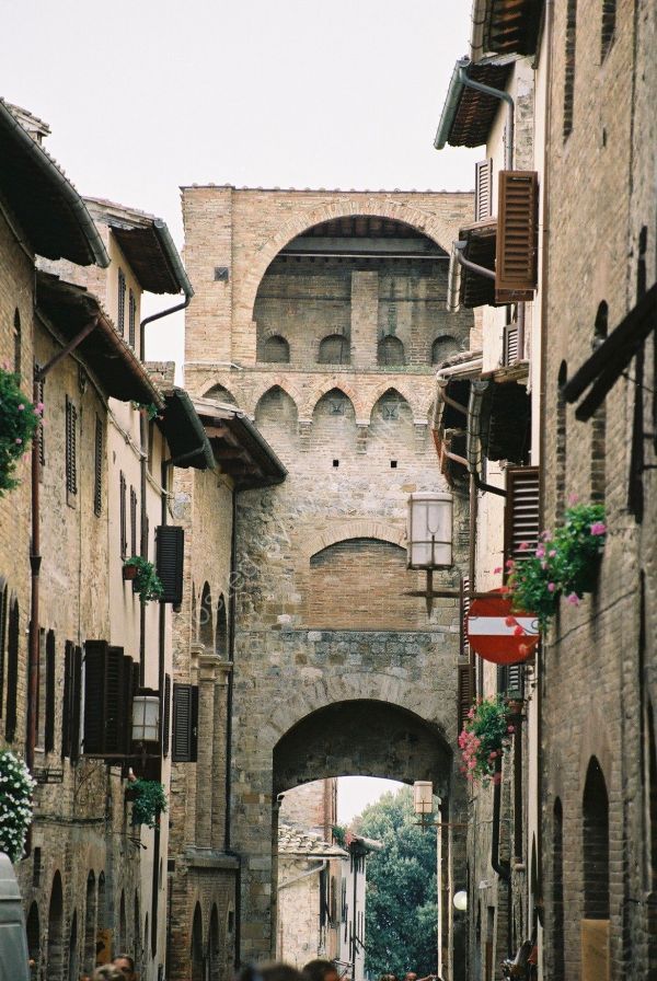 Street, San Gimignano, Tuscany