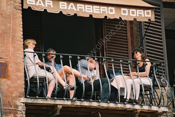 Cafe, Piazza del Campo, Sienna, Tuscany