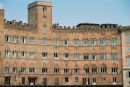 One Side of Piazza del Campo, Sienna, Tuscany