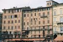 One Side of Piazza del Campo, Sienna, Tuscany