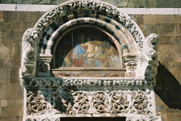 Detail on Church, Lucca, Tuscany