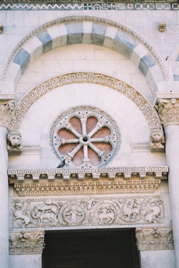 Detail on Church, Lucca, Tuscany