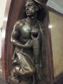 Bronze of a Miner, Metro, Moscow