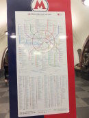 Metro Map, Moscow