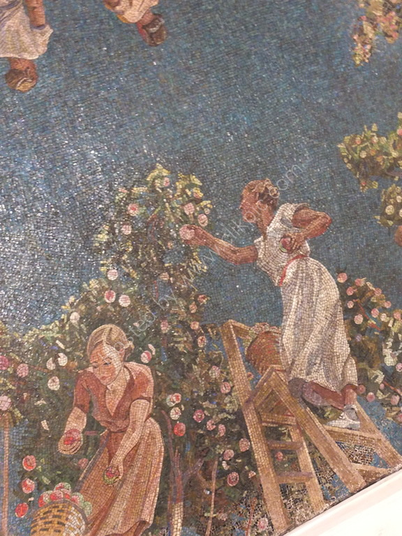Mosaic Work in the Metro, Moscow
