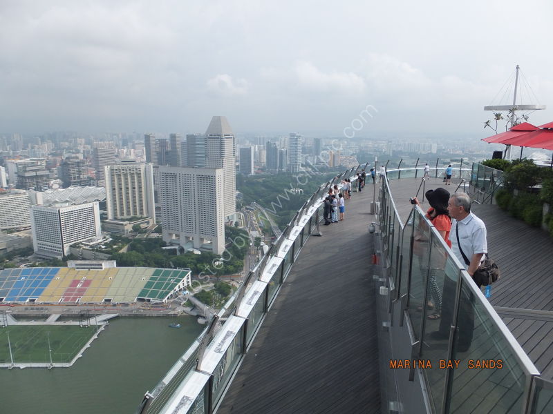 View from Skypark, Marina Bay Sands Hotel