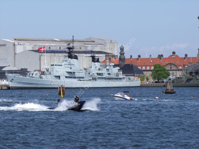 Docked Danish Warship