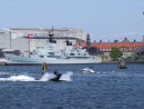 Docked Danish Warship