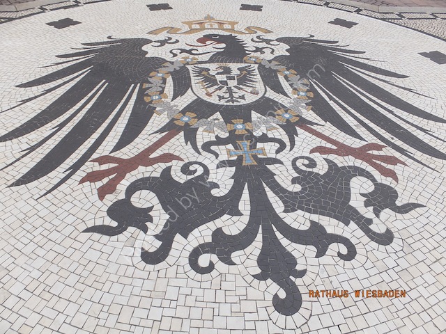 Mosaic Outside Rauthaus, Wiesbaden